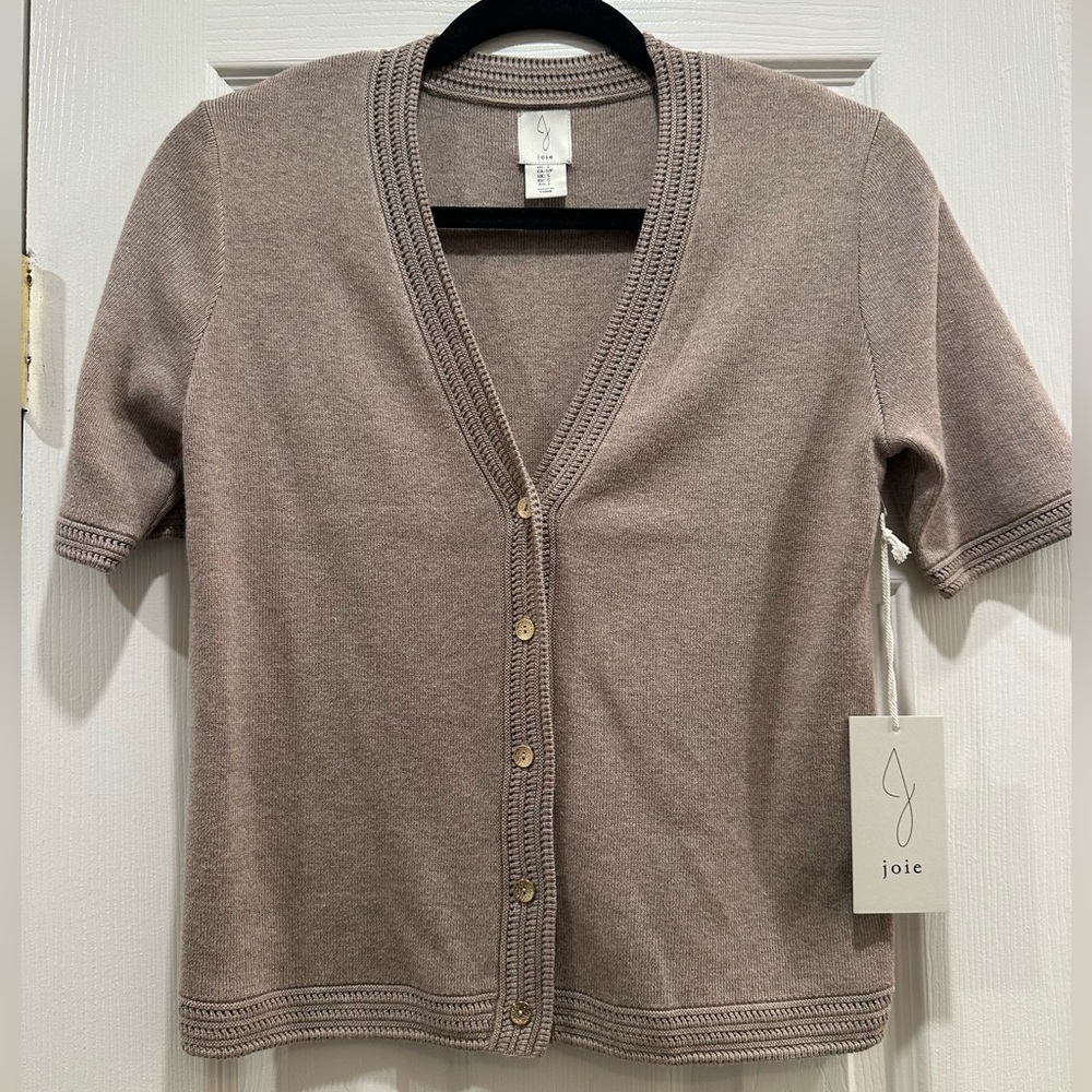Joie Short Sleeve Botton Cardigan